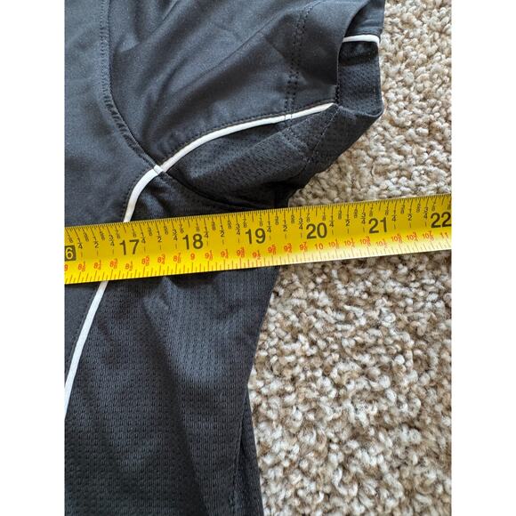 Masters Magnolia Lane Golf Polo Shirt Ladies Large Black White Augusta 1/4 Zip - Picture 2 of 6